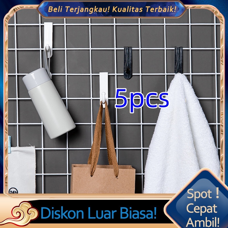 5pcs Gantungan Mesh/Cantolan Hak Ram Nekel/Hook Ram Untuk Display Barang
