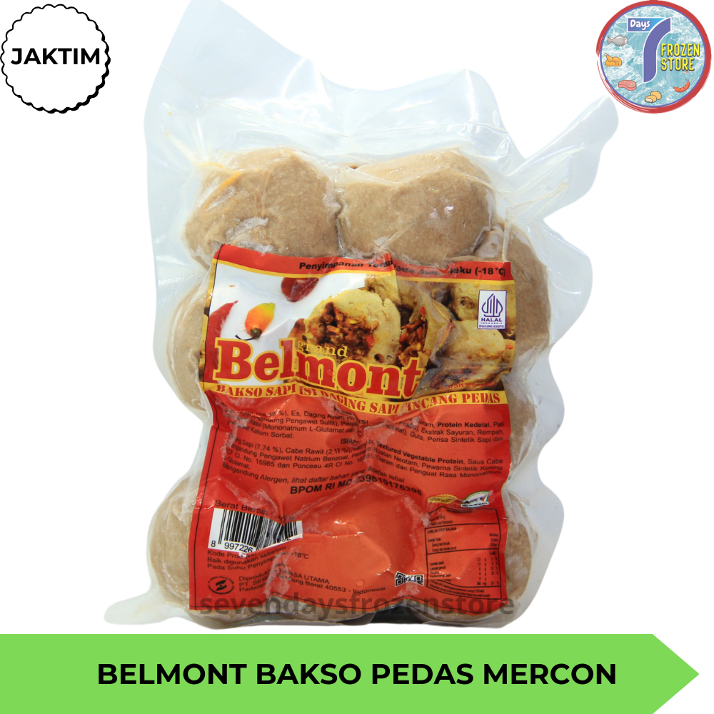 

Bakso Sapi Mercon Pedas Cabai Rawit Belmont isi 10 kemasan 400 gr