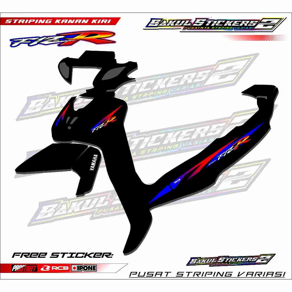 STRIPING VARIASI MOTOR YAMAHA FIZ R / STICKER LIST VARIASI MOTOR YAMAHA FIZ R