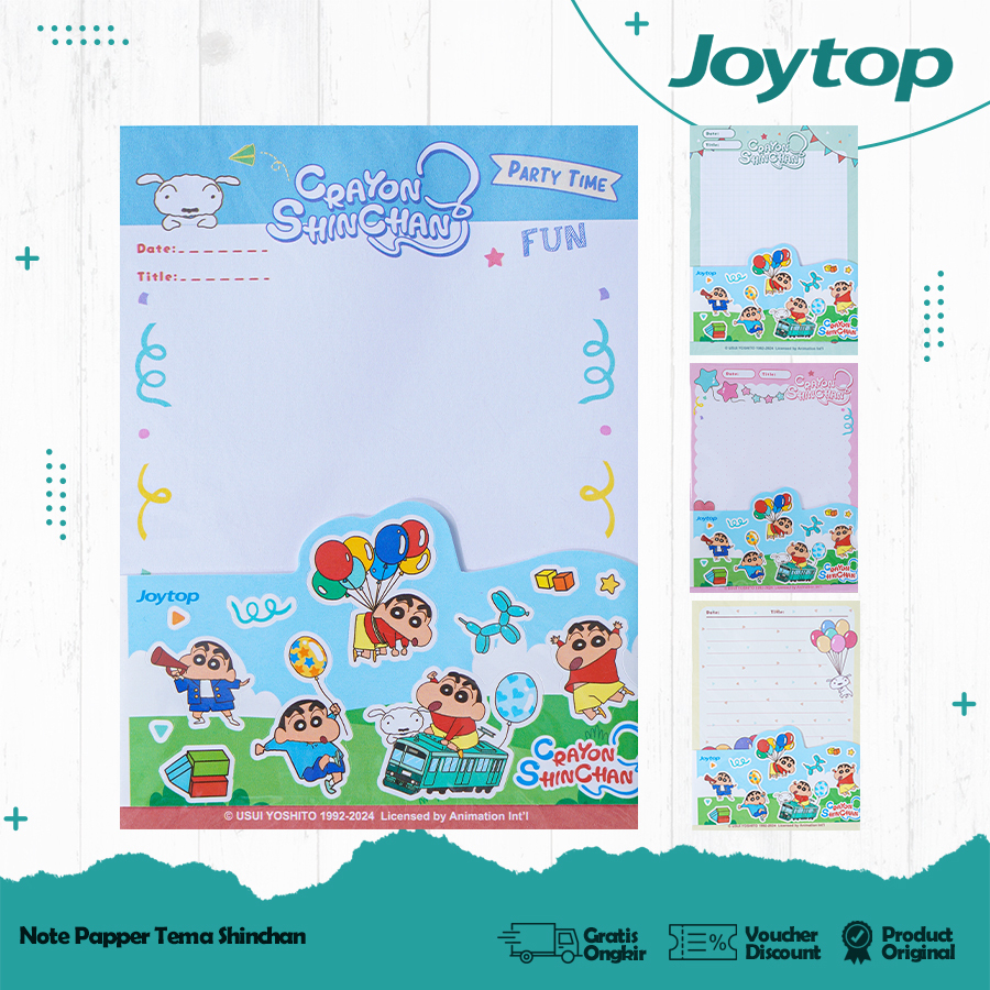 

JOYTOP A6 Sticker Memo Sticky Note Crayon Shinchan Kertas Catatan Colorful