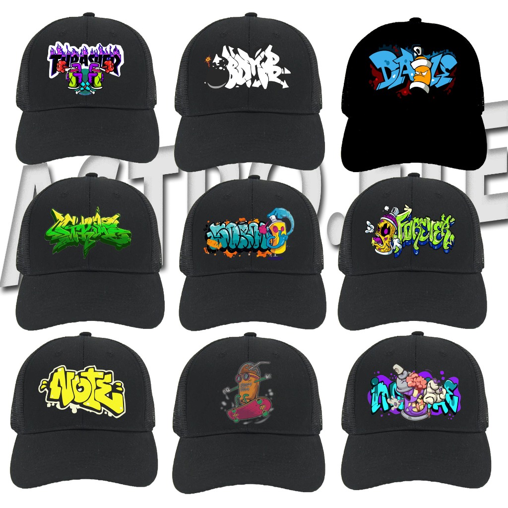 Topi Jaring Topi Trucker Topi Sablon Kece Topi Distro Topi Pria Wanita