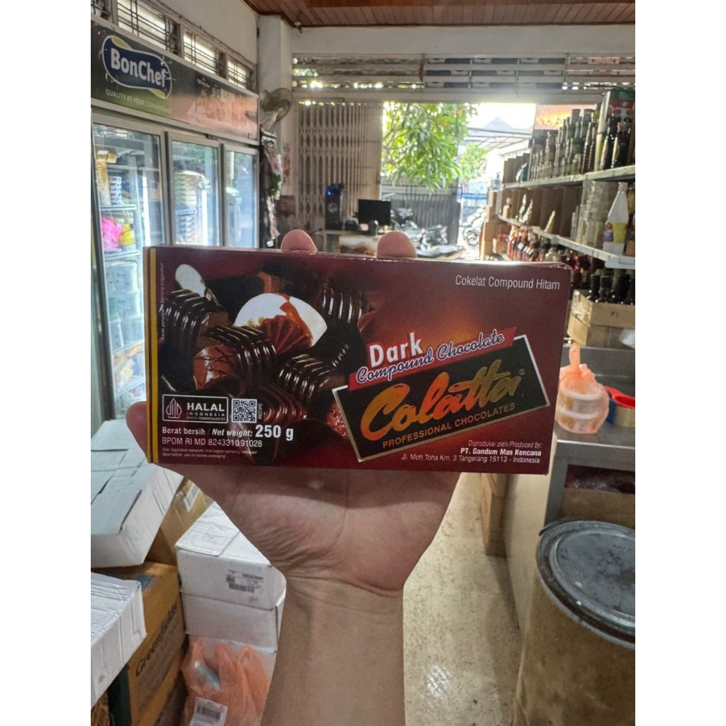 Chocolate Compound Colatta / Dark Chocolate Compound Colatta / Coklat Compoud Colatta - 250 Gram