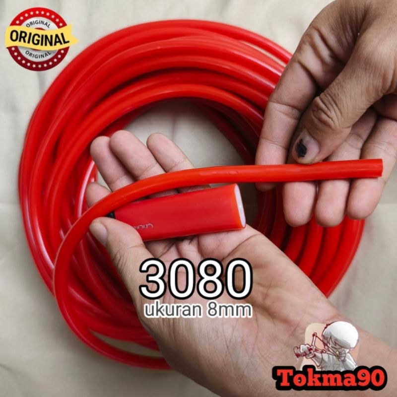 Karet Slingshot Ikan 8mm PREMIUM Merah Karet Untuk Panah Ikan 3080 8mm Realipict