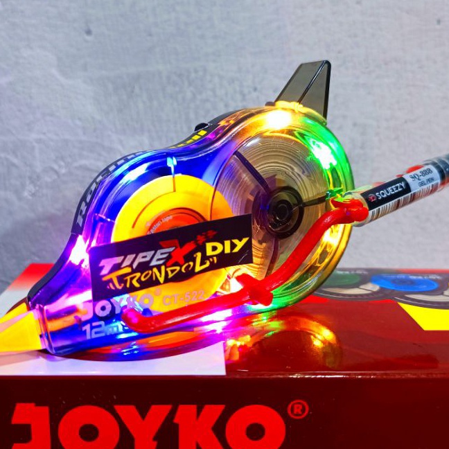 

HJ6 Tip Ex Trondol sudah jadi lampu LED Rainbow bisa buat penghapus