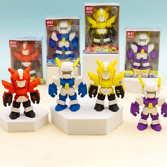 

Super Penghapus stimulasi mainan anak karakter Robot ukuran Qihao