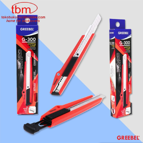 

TBMO GREEBEL Cutter G-300 (1Pcs) / Kater / Cuter Besar / Anti Karat Cuter Tajam