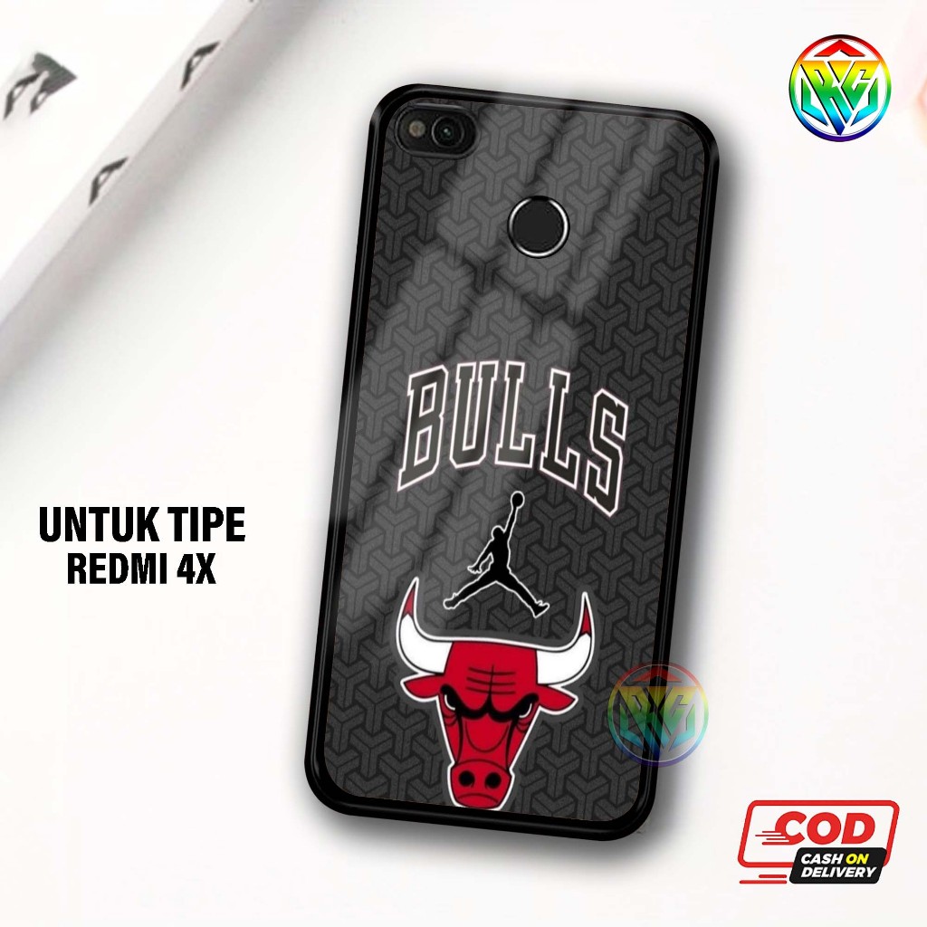 Real Case Xiomi Redmi 4X Terbaru Case kilau - New Case Glossy casing Hp Xiomi Redmi 4X [Motif BULLS]