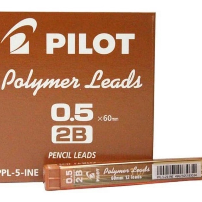 

KF7 Isi pensil mekanik pilot 5 mm 2B 1pak12tube