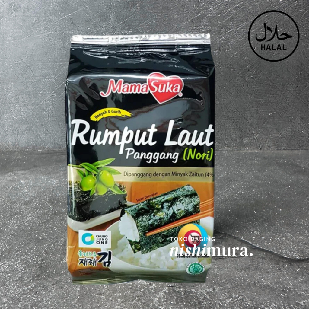 

Rumput Laut Panggang Roasted Nori Snack Sushi Garing - Mamasuka Mama Suka - Nishimura Nishimurashop