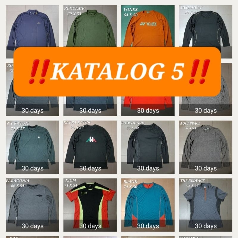 Baselayer Outdoor Baju Kaos Olahraga Jersey Futsal Parasut Manset Sepeda Gowes Gym Fitness Sepak Bol