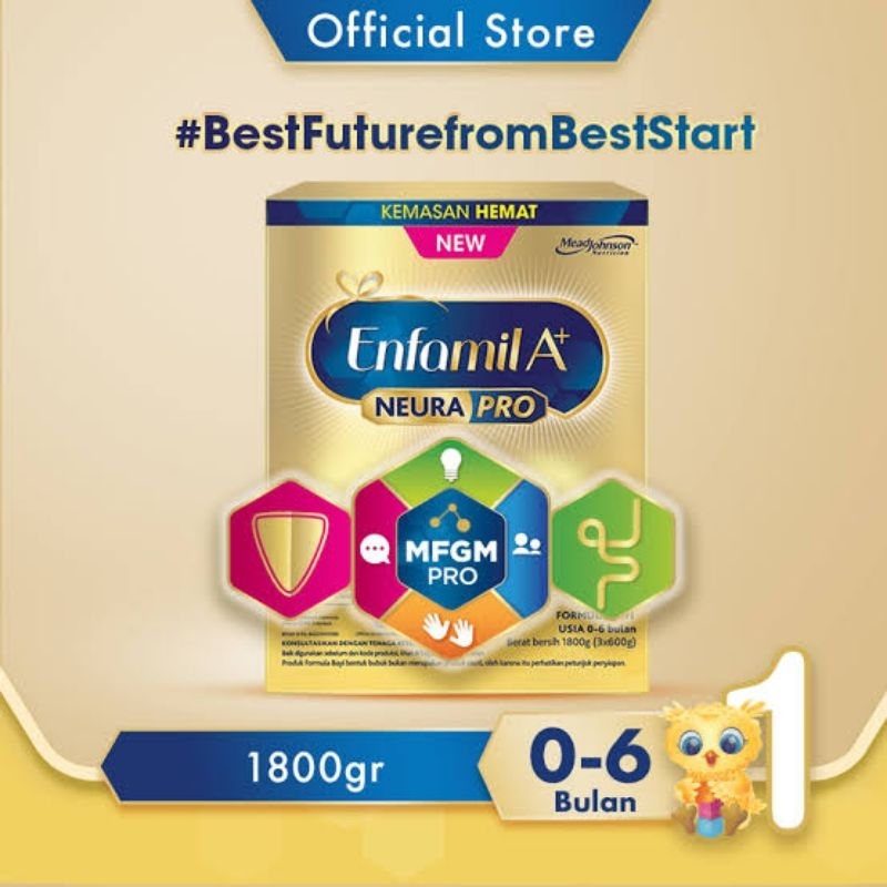 Enfamil Enfagrow A+ Neura Pro Tahap 1 / 2 / 3 /4 1800g (1.8kg)