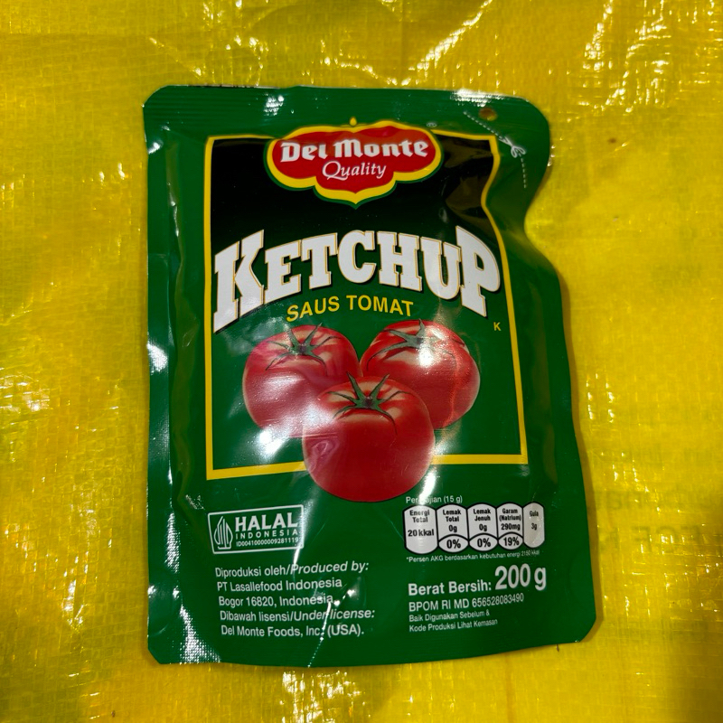 

saos delmonte kemasan kecil saus tomat ketchup 200gr