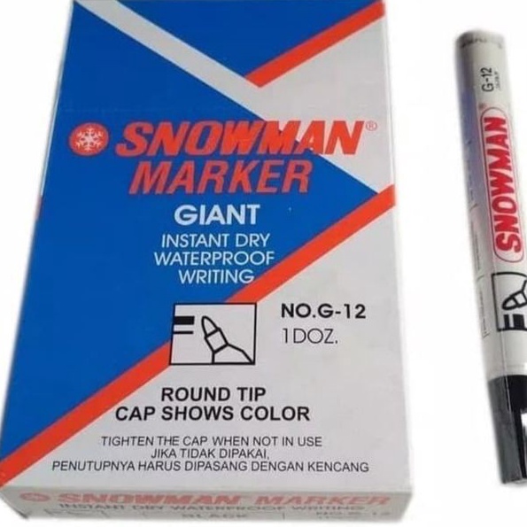 

Price LUSIN Spidol Snowman Permanen Permanent Marker G12 G12