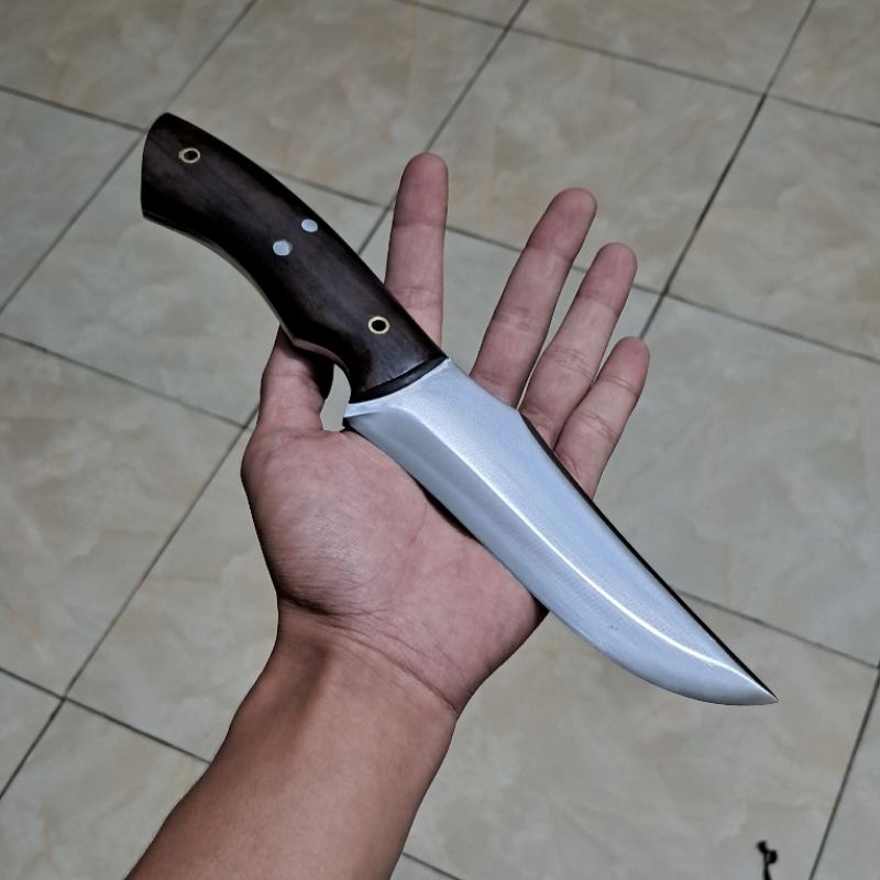 Pisau Buscraft Baja HSS Berburu Terabas ranting ranting