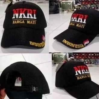 TOPI NKRI HARGA MATI  BORDIR MERAH PUTIH ORIGINAL