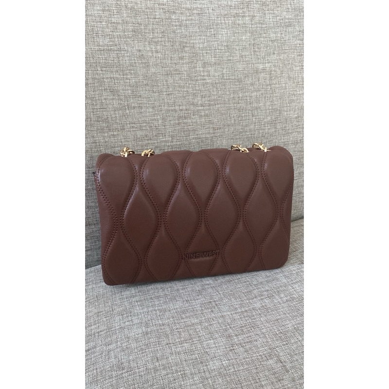 Nine west bag aurelie mahogany