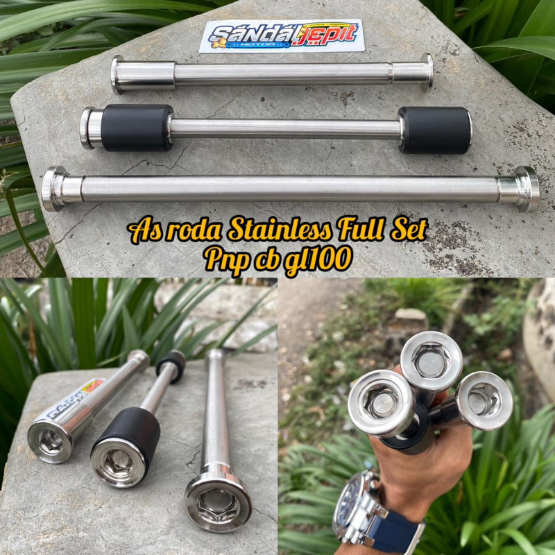 AS RODA SET FULL STAINLESS PNP CB GL MP TIGER AS RODA STAINLESS FULL SET AS RODA DEPAN STAINLESS PNP