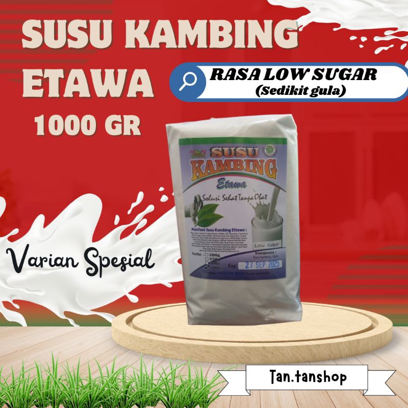 

SUSU KAMBING ETAWA LOW SUGAR 1000 GR