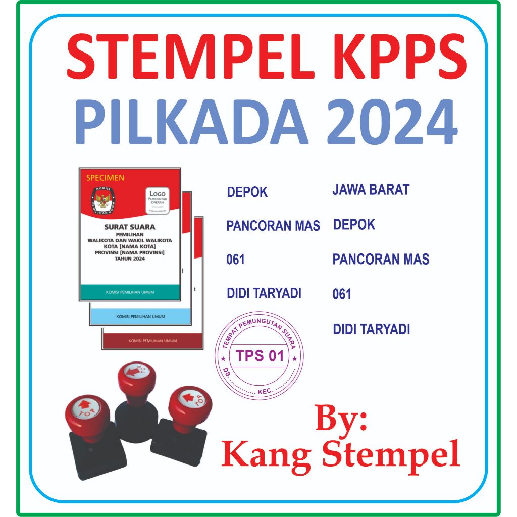 Stempel Pilkada / Stempel Pemilu / Stempel  KPPS