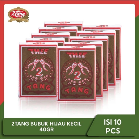 

TEH 2 TANG HIJAU 40g KEMASAN SLOP ISI 10 PCS