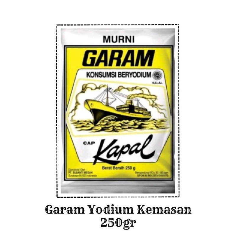 

Garam Murni Beryodium Cap Kapal 250gr