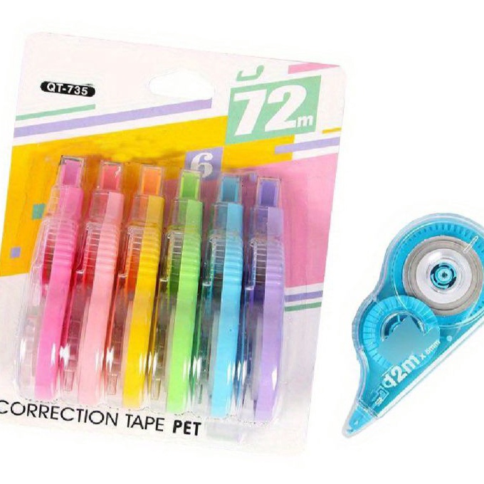 

Top ATK168 6pcs Tipex Tip X Pita Koneksi Pena Correction Tape ST453