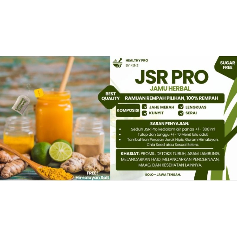 

Jamu JSR Pro dr. zaidul Akbar 100% Rempah Healthy Pro