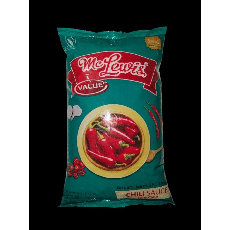 

Mc Lewis chili 1kg sauce value saus cabe saos cabai