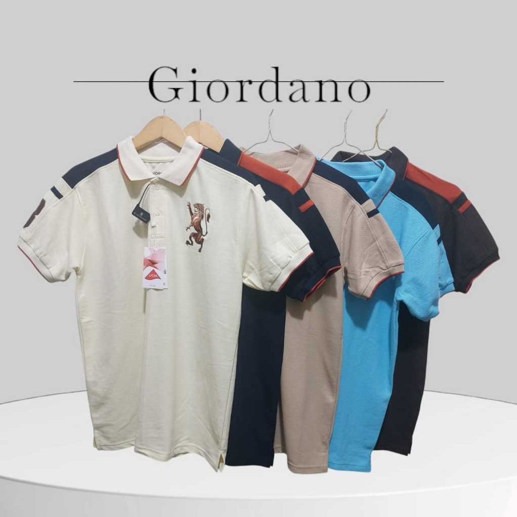 kaos kerah giordano pria dewasa polo shirt giordano kaos kerah aplikasi kaos casual pria