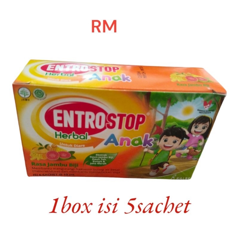 

1 box ENTROSTOP anak syrup isi 5sachet