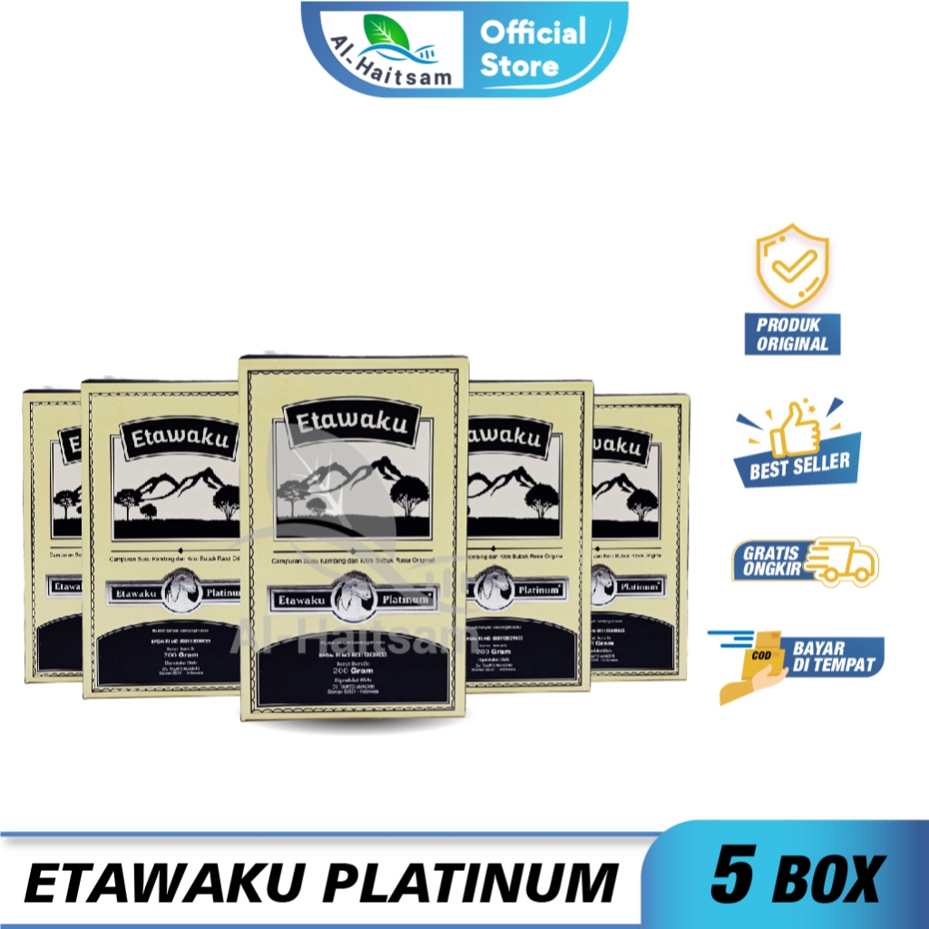 

ETAWAKU PLATINUM ASLI ORIGINAL PAKET 5 BOX Susu Kambing Etawa Atasi Masalah Pernapasan Nyeri Sendi dan Tulang