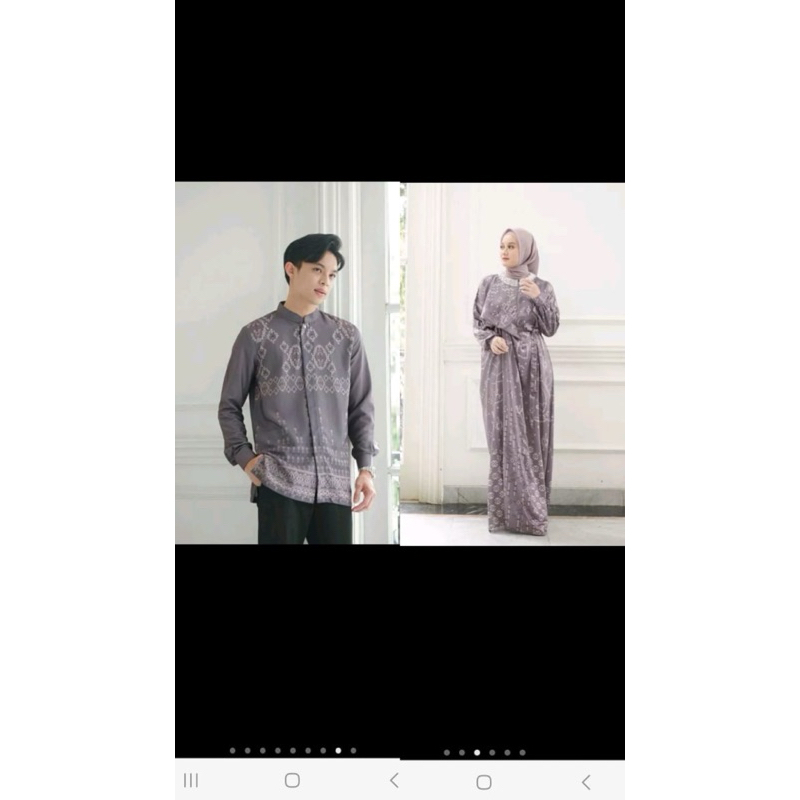 Set VANILLA HIJAB (Dress dan Kemeja Koko) Preloved