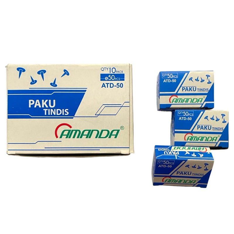 

THUMB TACK/PAKU PAYUNG AMANDA SILVER ISI 50