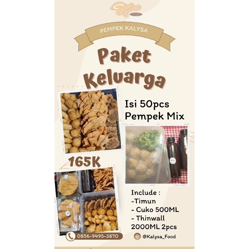 

Paket Keluarga Pempek ikan isi 50pcs