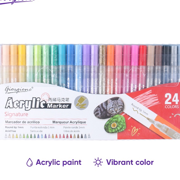 

Hemat Giorgione Acrylic Marker Pen Set Spidol GMK115