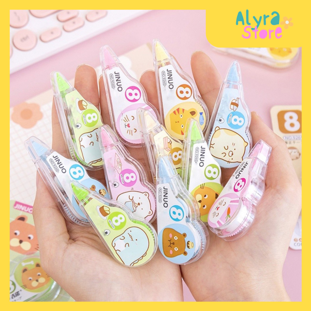 

Alyrastore - correction tape - tipe-x karakter lucu kecil - tip-ex kertas fancy