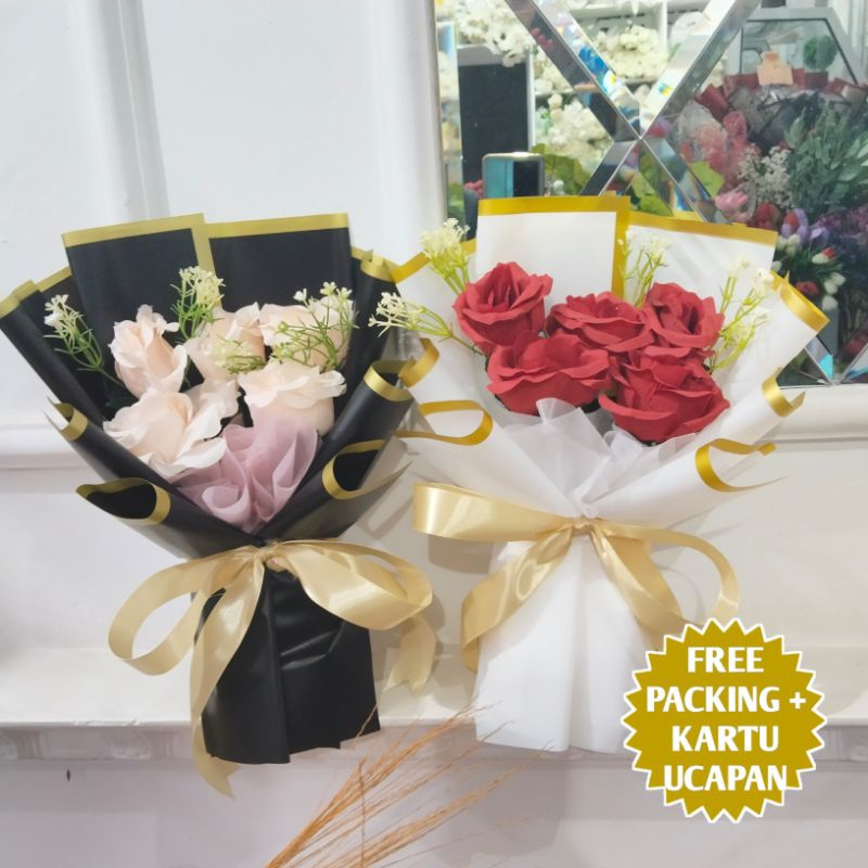 Buket ID - Buket Bunga Rose Artificial Untuk Cewek dan Cowok Hadiah Wisuda Graduation Ulang Tahun Ul