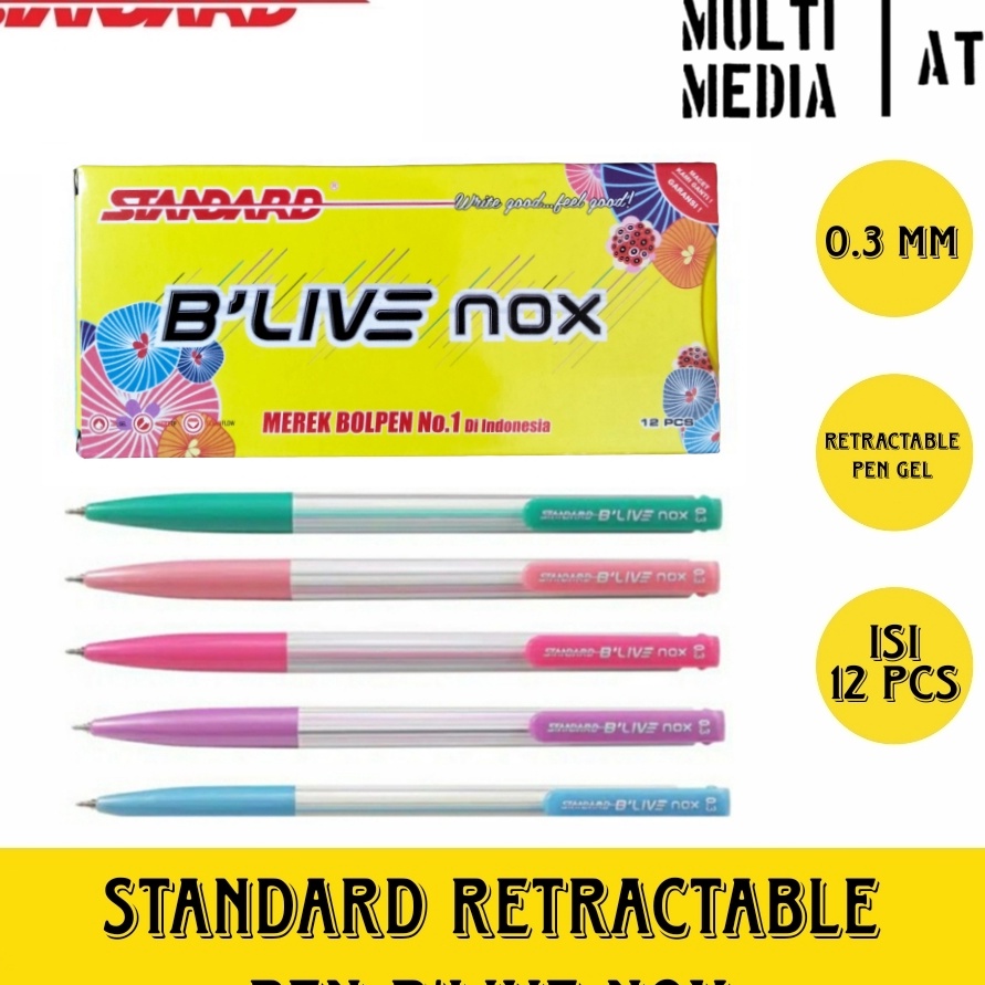 

Hemat PEN STANDARD BLIVE NOX PULPEN CETREK BLIVE 3mm ISI 12