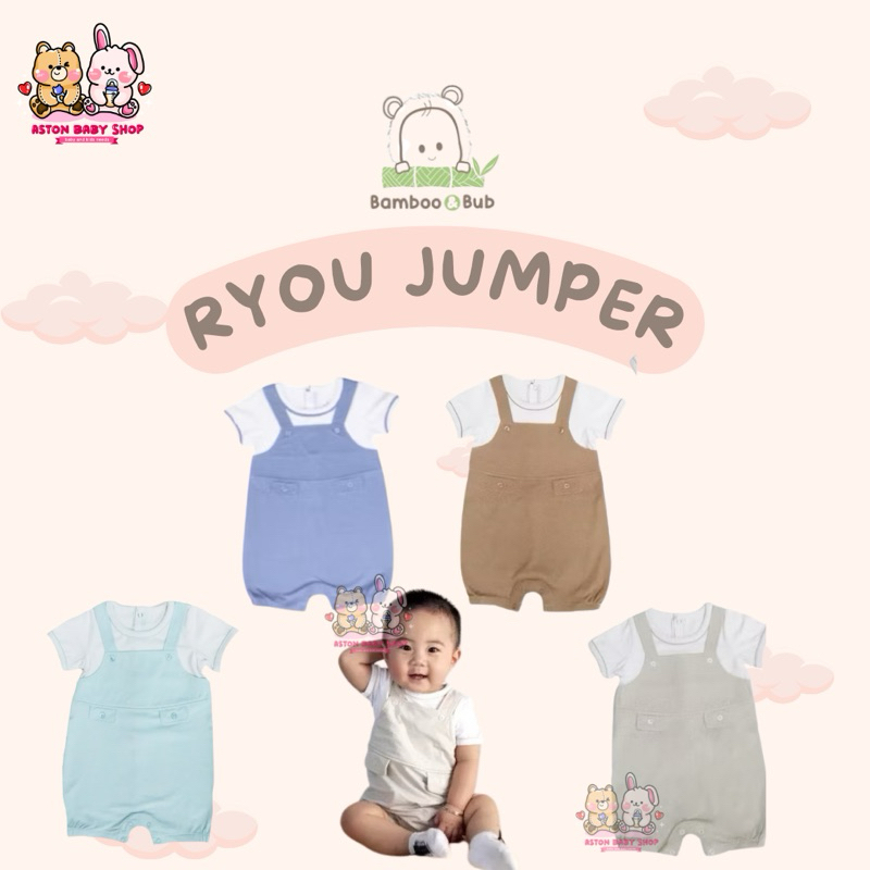 Bamboo & Bub Ryou Jumper / Setelan Anak / Bamboo and Bub Romper