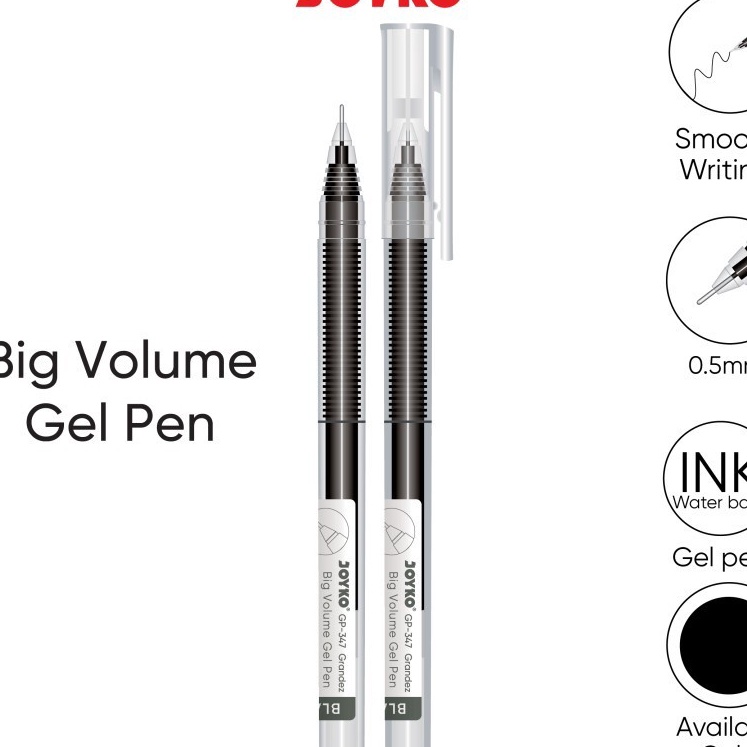 

Extra Gel Pen JOYKO 5mm GP347 Pak12pcsPena Gel JOYKO GRANDEZPulpen Gel