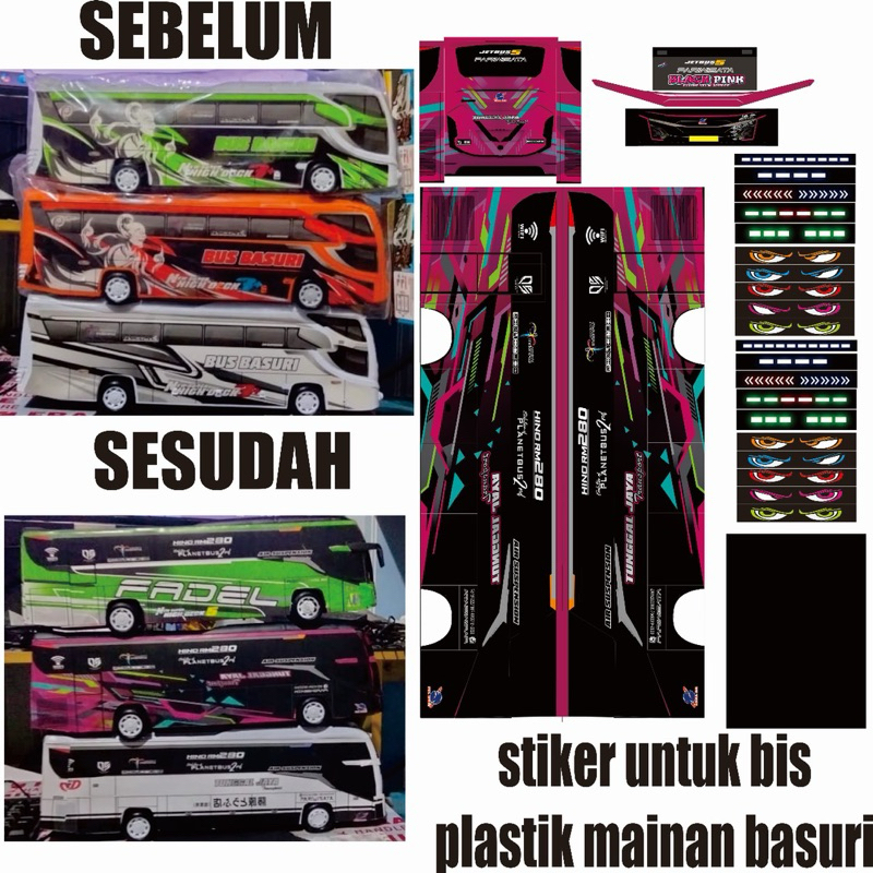 

Stiker Miniatur Bis Plastik Basuri merk WJS Tunggal Jaya Blackpink