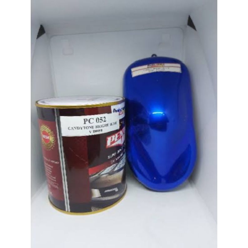 Cat Biru Candy PU Penta Oto PC052 Original Candy Tone Bright Blue Cat Pu Motor Mobil Lebih Awet