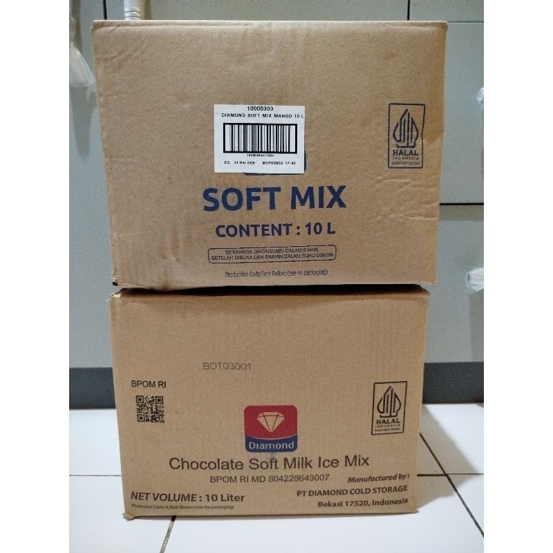 Soft Mix Ice Cream Diamond isi 10 L.