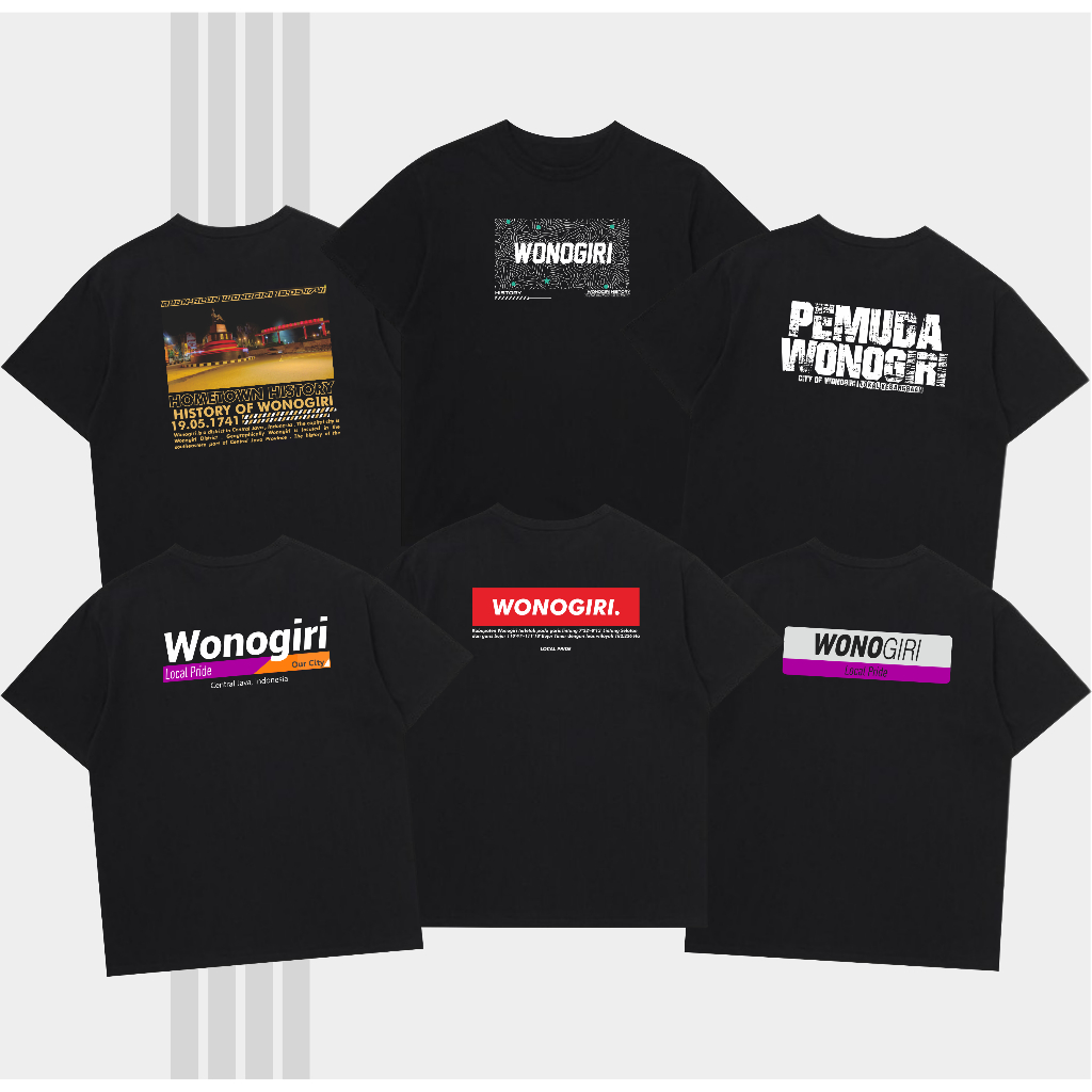 Kaos Wonogiri Tshirt Iconik Kota Wonogiri Hometown History Wonogiri