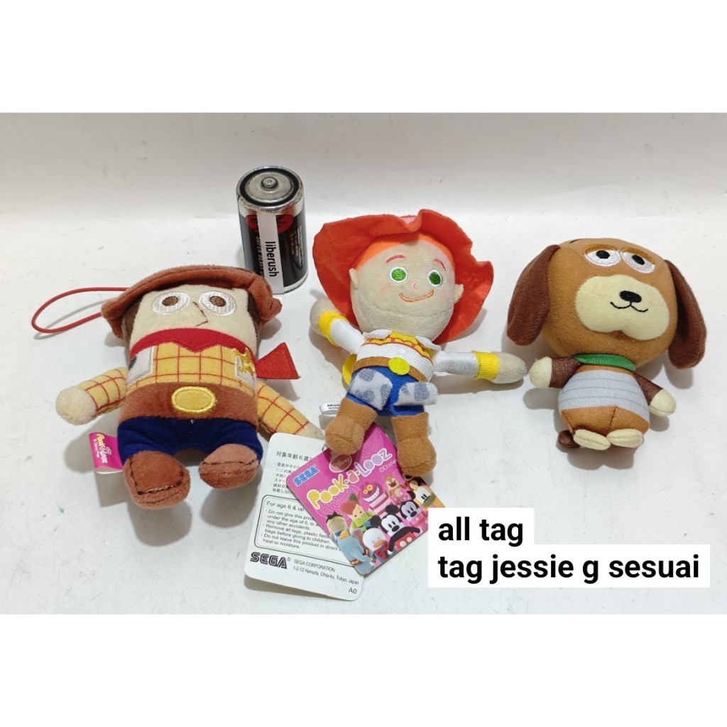 Set sega disney pook a looz toy story woody plush doll toy story jessie woody ranger slinky dog plus