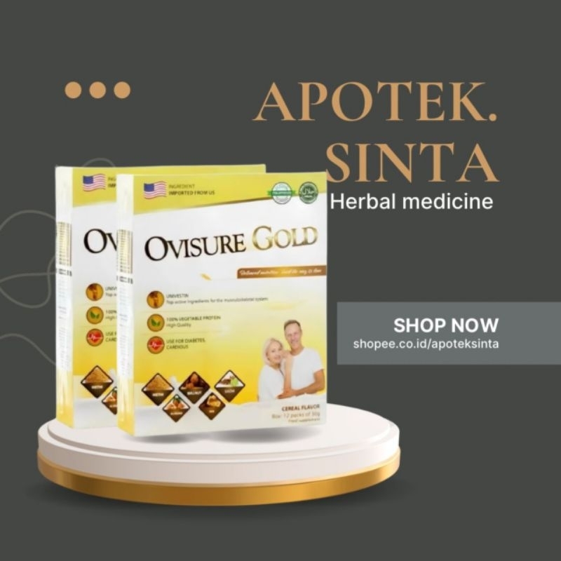 

2BOX OVISUR GOLD MILK SUSU OBAT TULANG DAN SENDI YANG SEHAT 100% DIMFOM USA