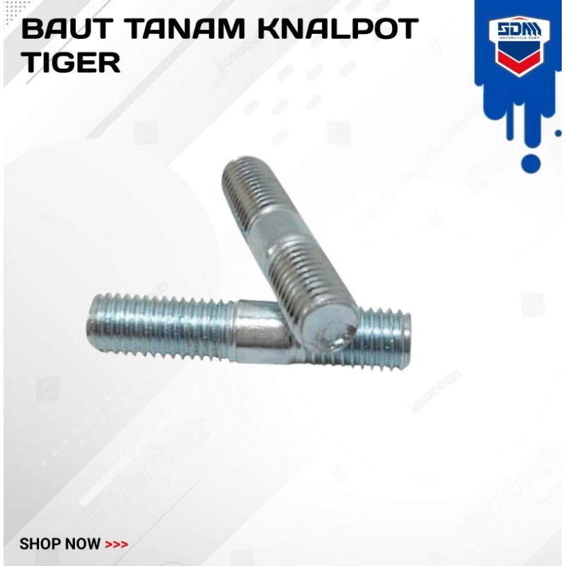[5]BAUT TANAM KNALPOT TIGER 7mm - BAUT KNALPOT VARIO (Harga 1pcs)