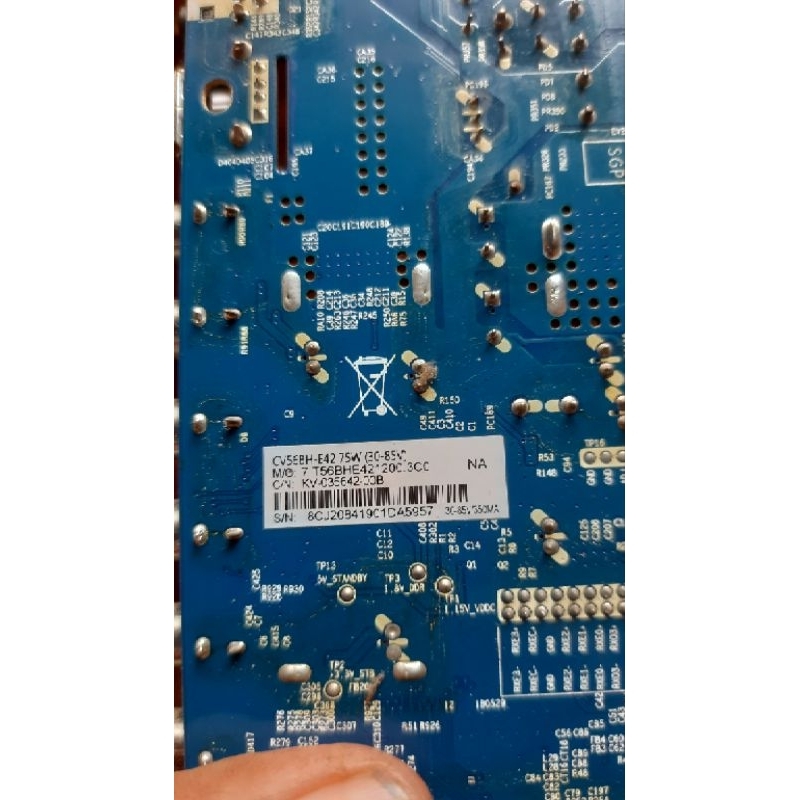mb tv main board tv polytron pld24d123 mesin tv polytron led pld24d123