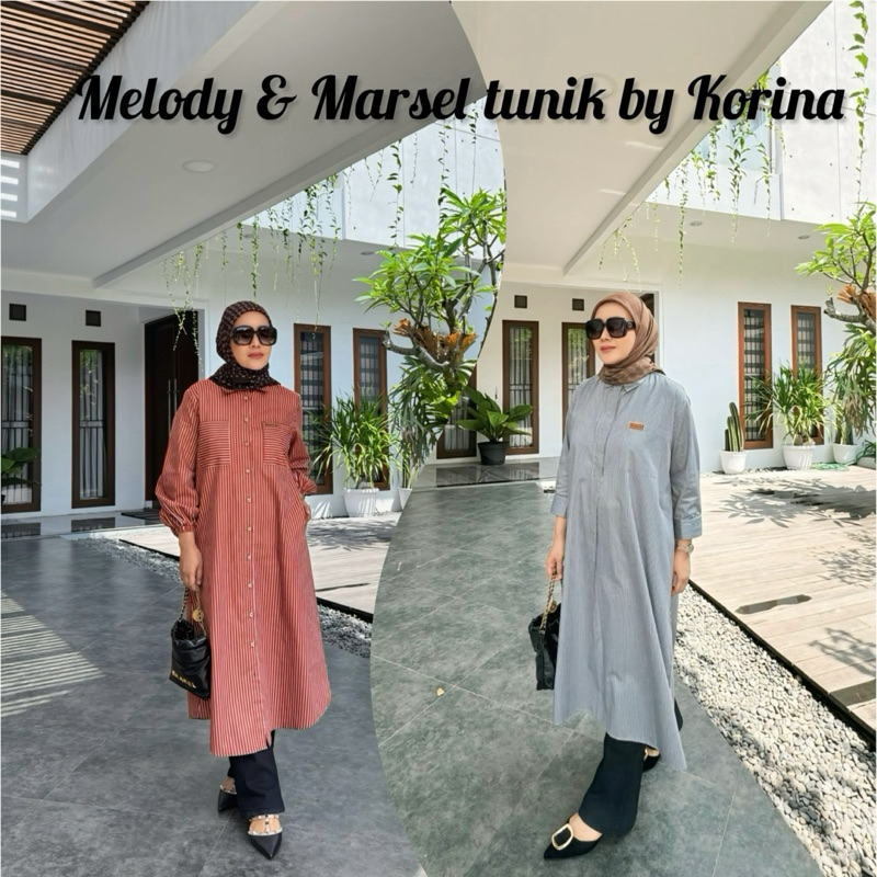 Marcel tunik dan Melody tunik by Korina original