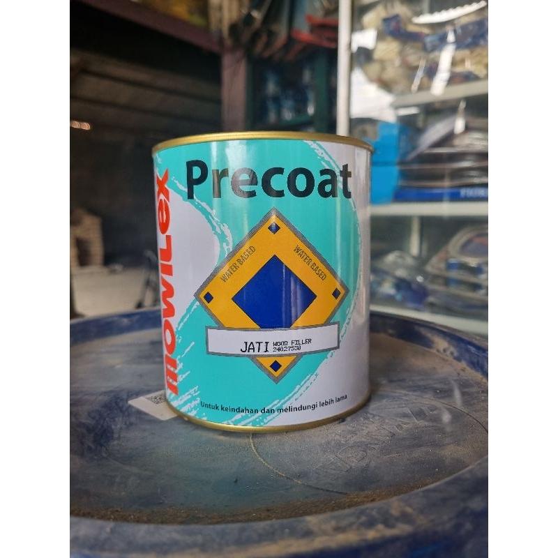 Precoat Wood Filler Jati Mowilex 1 kg Dempul Kayu